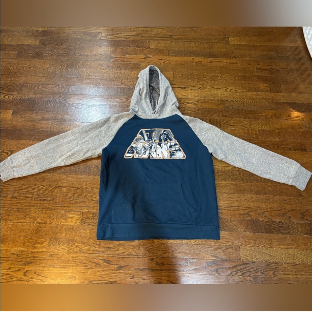 Kids Star Wars Blue and Gray Sweater with Logo